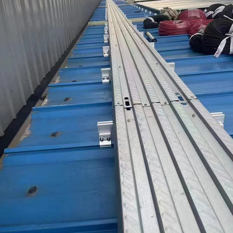 0.5 Inches Metal Solar Rooftop Walkway Pedals With Slip Resistance And Low Maintenance