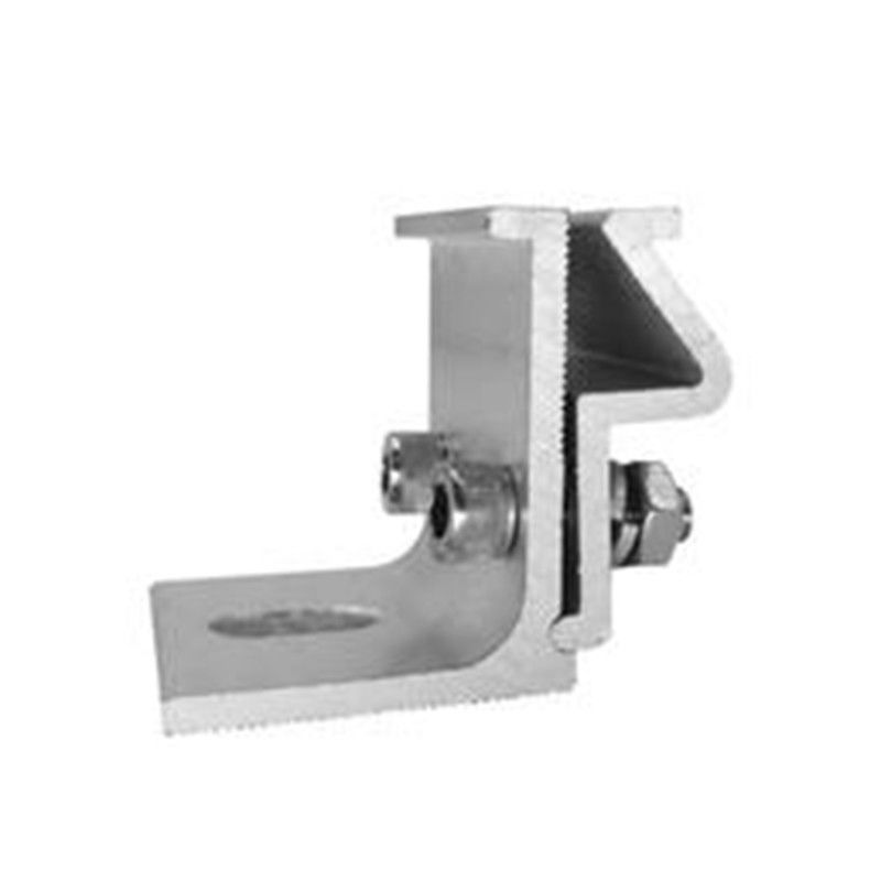 Anodized Aluminum Solar Panel Mounting Clamps UV Resistant For Snow / Wind Load 1.5KN/M2 Installation