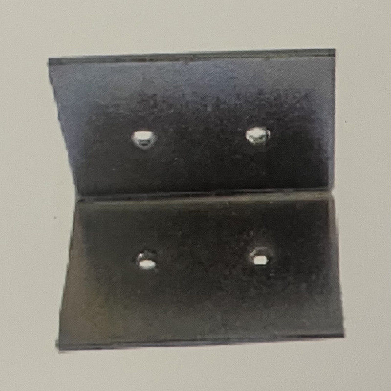 2.5mm Screw Fixed Aluminum Curtain Wall Corner Code with Customizable Length