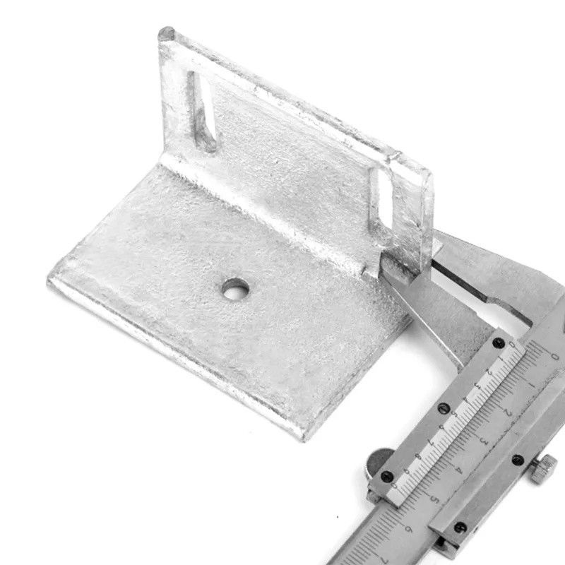 Powder Coated Customizable Height 90\u00b0 Curtain Wall Anchors Corner Code For Curtain Walls