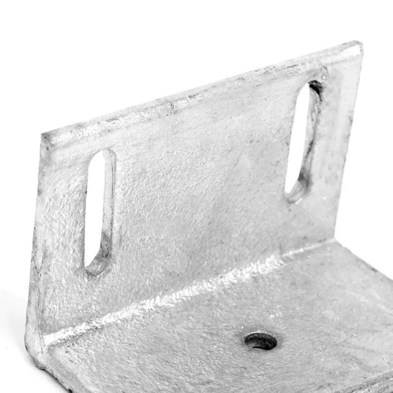 Powder Coated Customizable Height 90\u00b0 Curtain Wall Anchors Corner Code For Curtain Walls