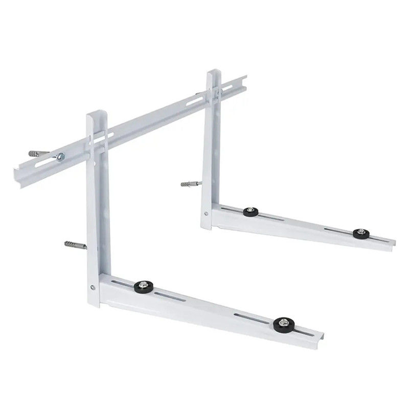 Universal Easy To Install Outdoor Wall Mounting Bracket For Air Conditioner Condensing Unit In White