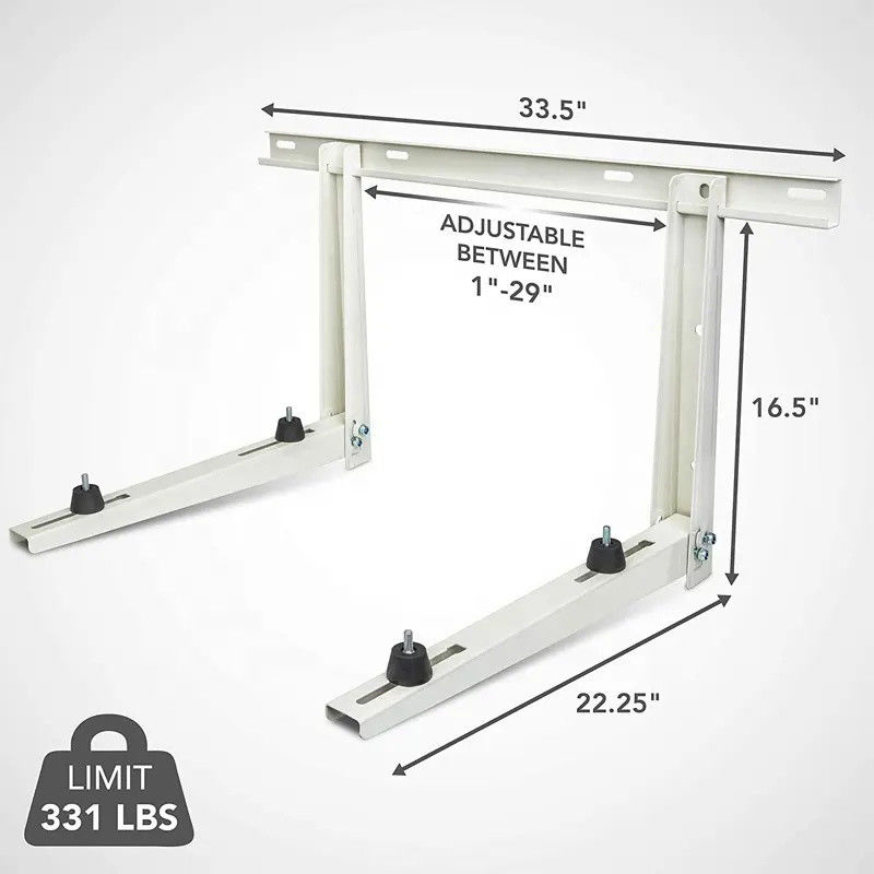 Universal Air Conditioner Wall Mount Bracket 200 Lbs Weight Capacity Easy Installation