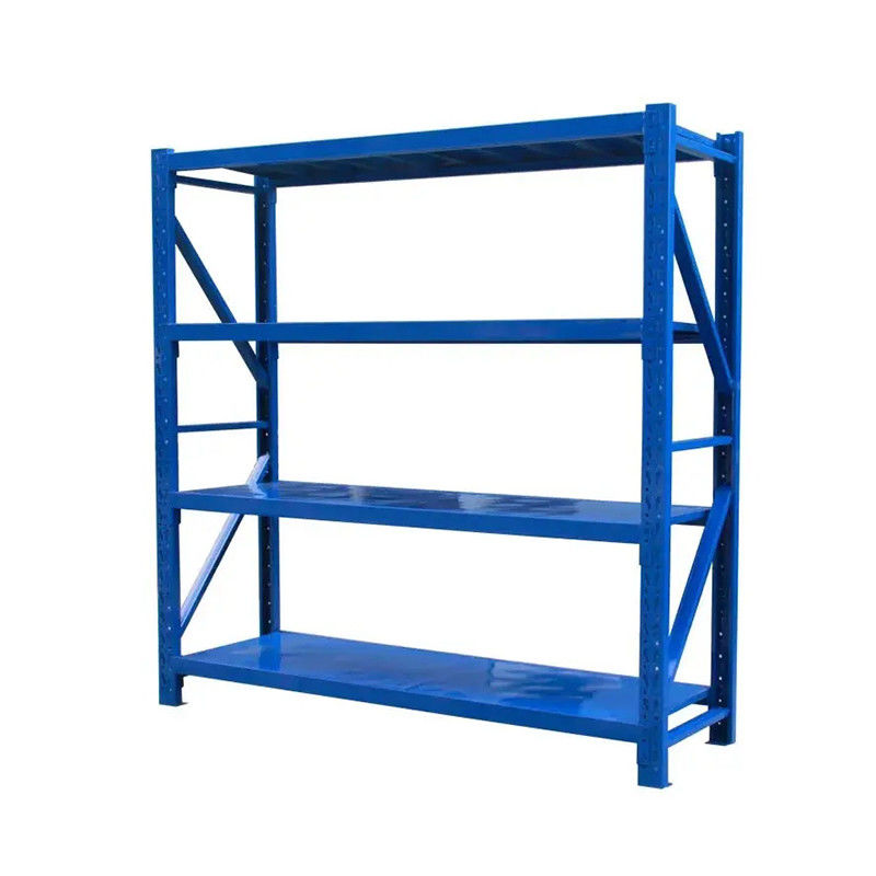 Heavy Duty 4 Tier Metal Rack Rust Resistant Storage Metal Shelving With Leveling Feet