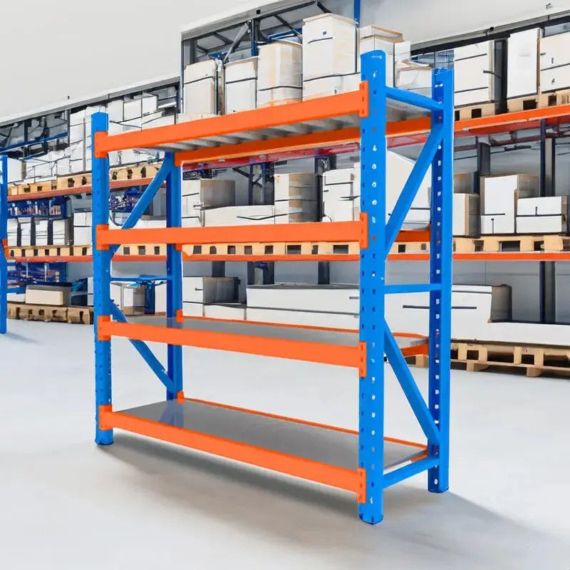 Heavy Duty 4 Tier Metal Rack Rust Resistant Storage Metal Shelving With Leveling Feet