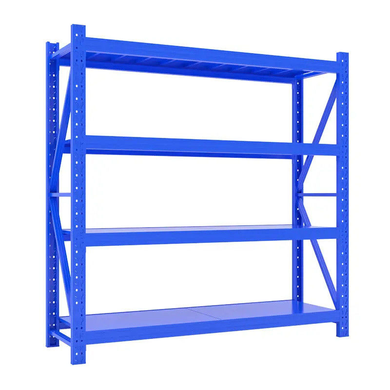 Adjustable Shelving 4 Tier Metal Shelving Unit For Easy Organization Metal Storage Shelving
