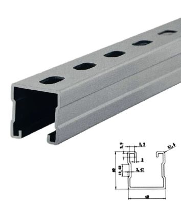 Cấu trúc đường sắt mặt trời nhôm với khả năng chống nhiệt độ và cài đặt kẹp