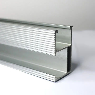 Đường ray PV mặt trời hợp kim nhôm để chống gió mạnh và dễ dàng lắp đặt kẹp