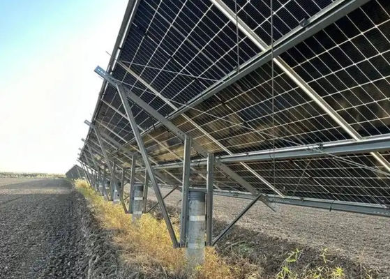 High wind resistance and maximum stability for commercial solar pv