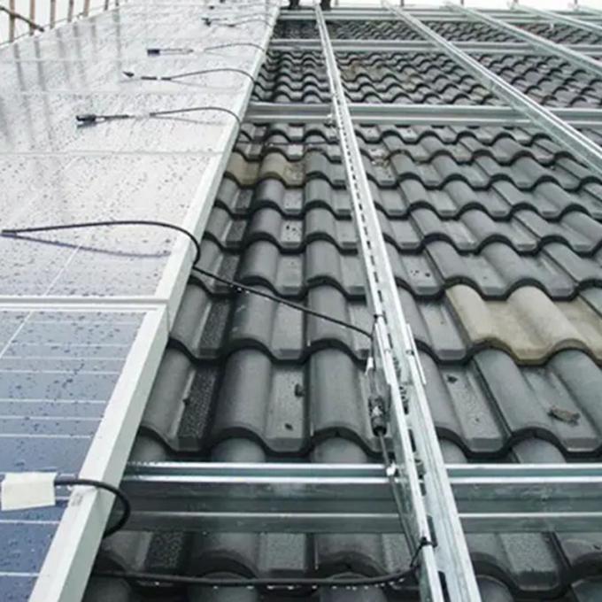 Windbestendige zonnepaneelbevestigingsbeugels voor geraamde en geraamde modules 0